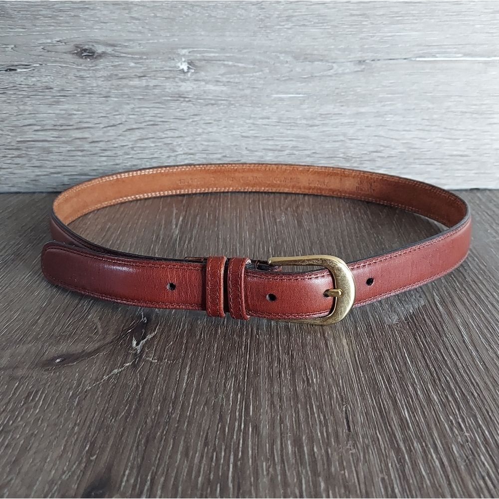 John Henry Brown Oil Tanned Cowhide Belt Size 32